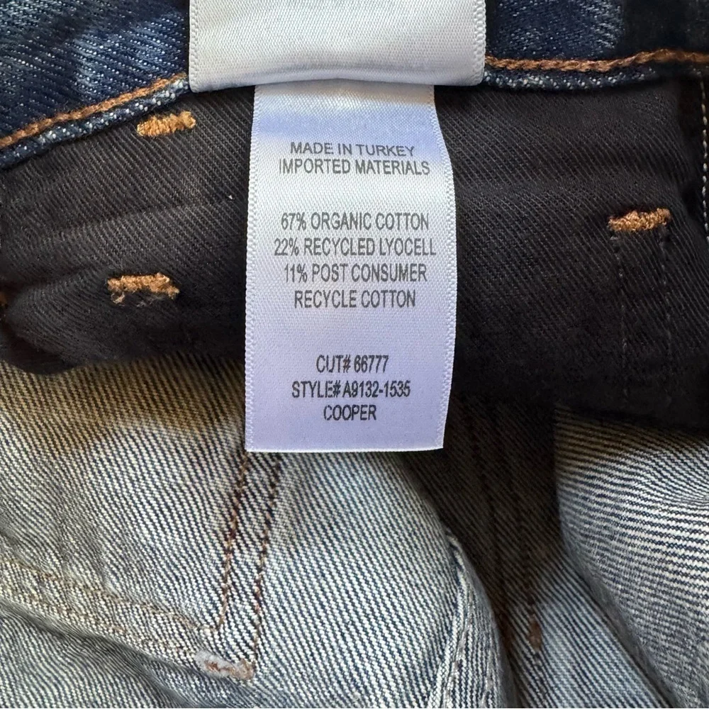 NWT AGOLDE Cooper Long Jean Shorts Blue Ambition 26